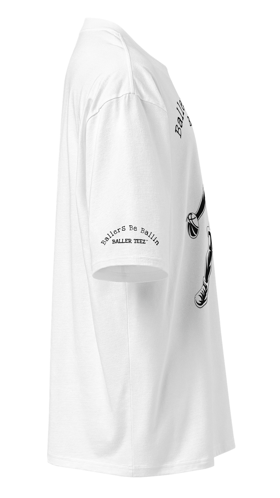 Baller Teez Oversized White Heavyweight Tee product image (6)
