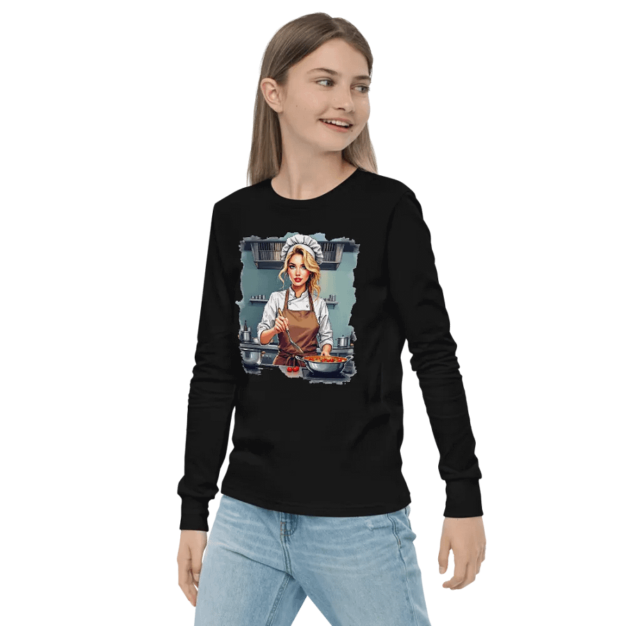 Whisked Delights Chef Youth Long Sleeve T-Shirt product image (3)