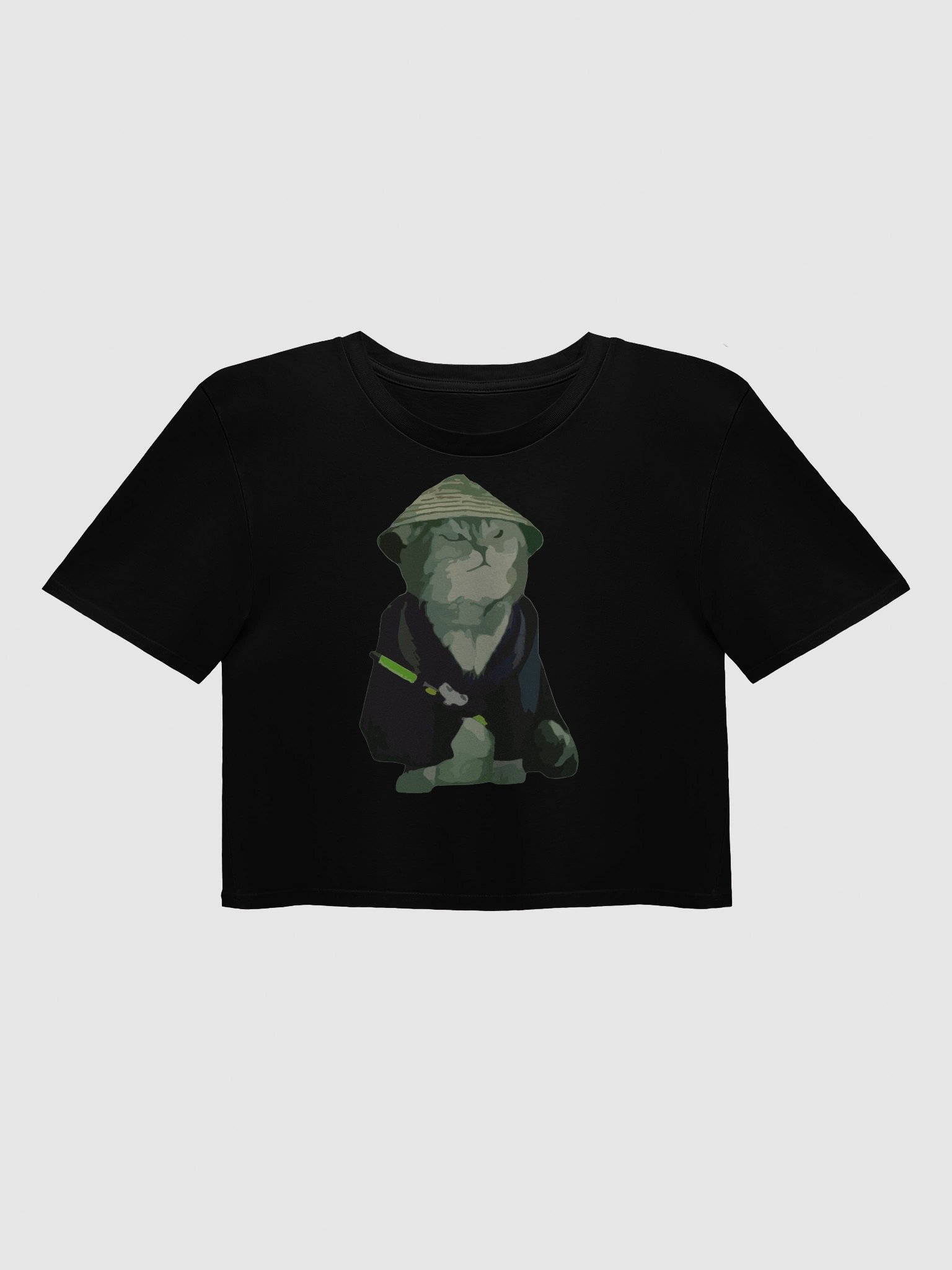 Wise Warrior Cat Crop Top product image (1)