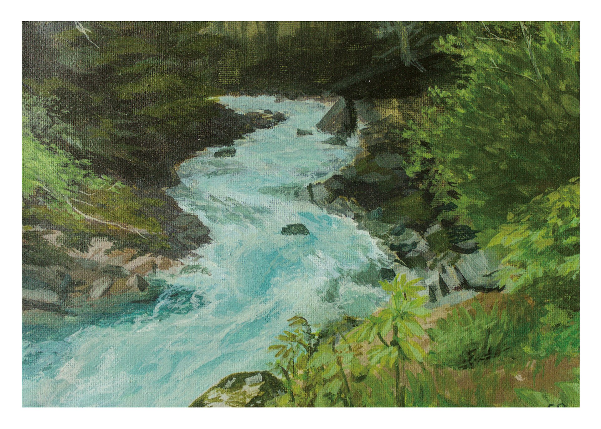 Blue Alaskan River - Art Print product image (1)