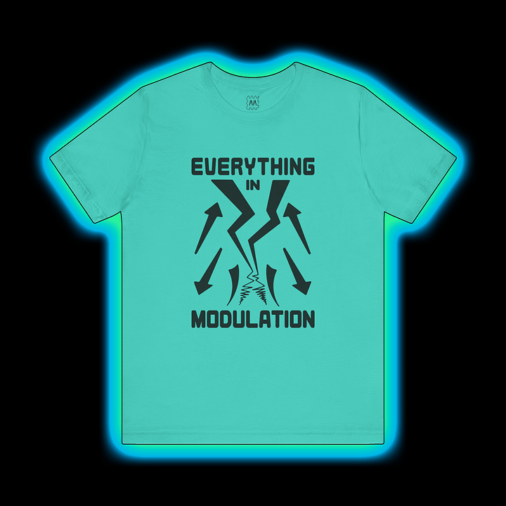 Everything In Modulation - Make Noise Maths Modular Synthesizer T-Shirt (BLACK PRINT) product image (1)