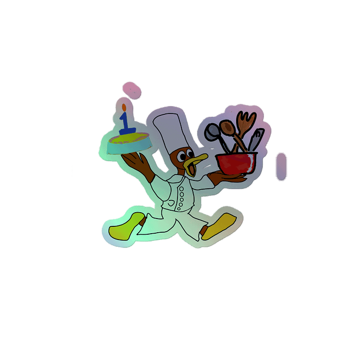 Quacktastic Chef Holographic Sticker Sheet product image (2)