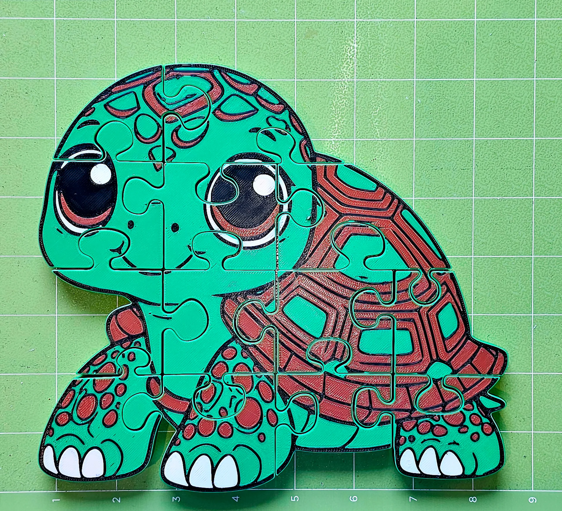 Turtle 3D Printed Jigsaw Puzzle – A Relaxed Ocean Challenge for Little Hands! product image (4)