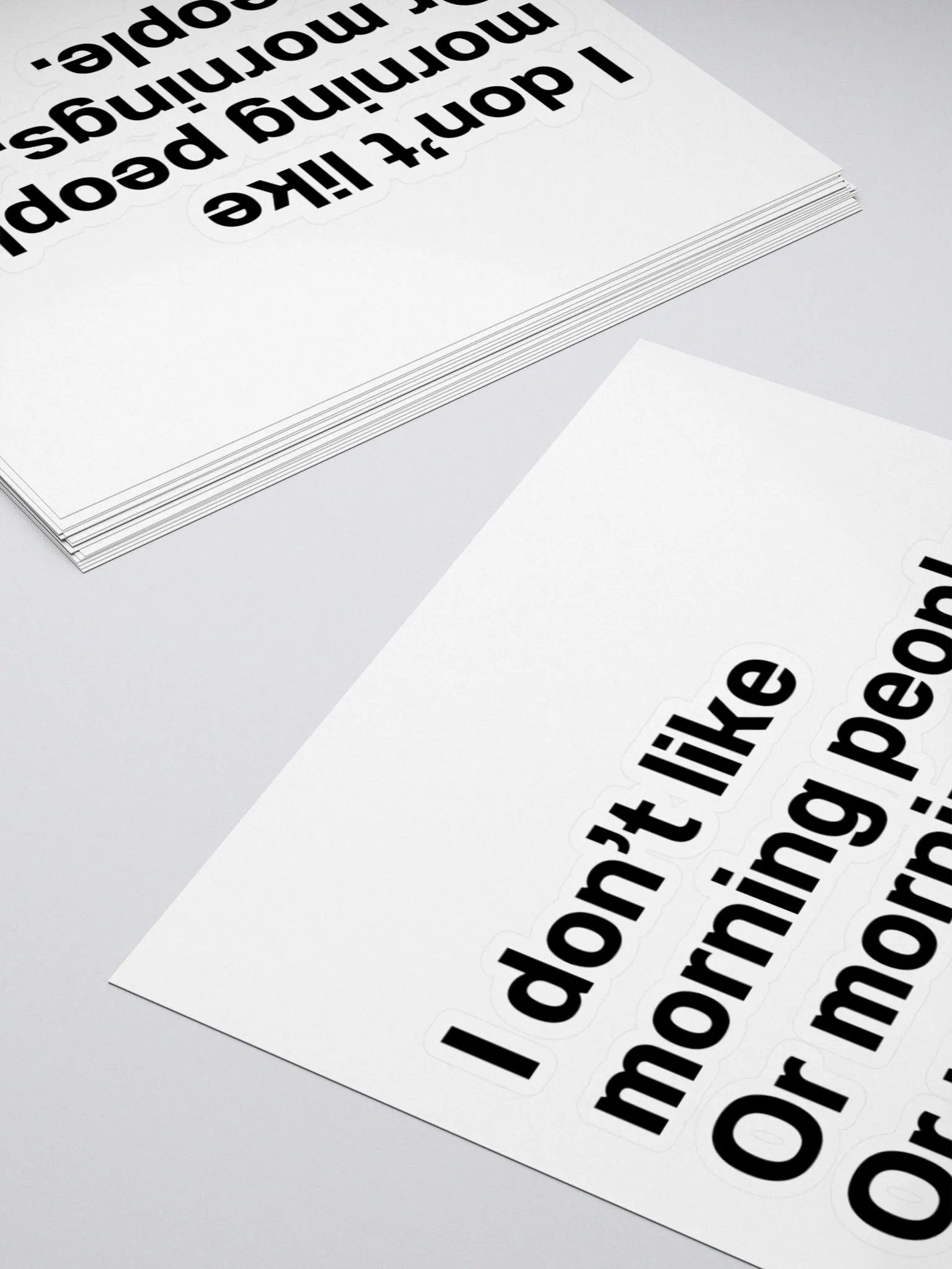 I don’t like morning people. Or mornings. Or people. Sticker product image (10)