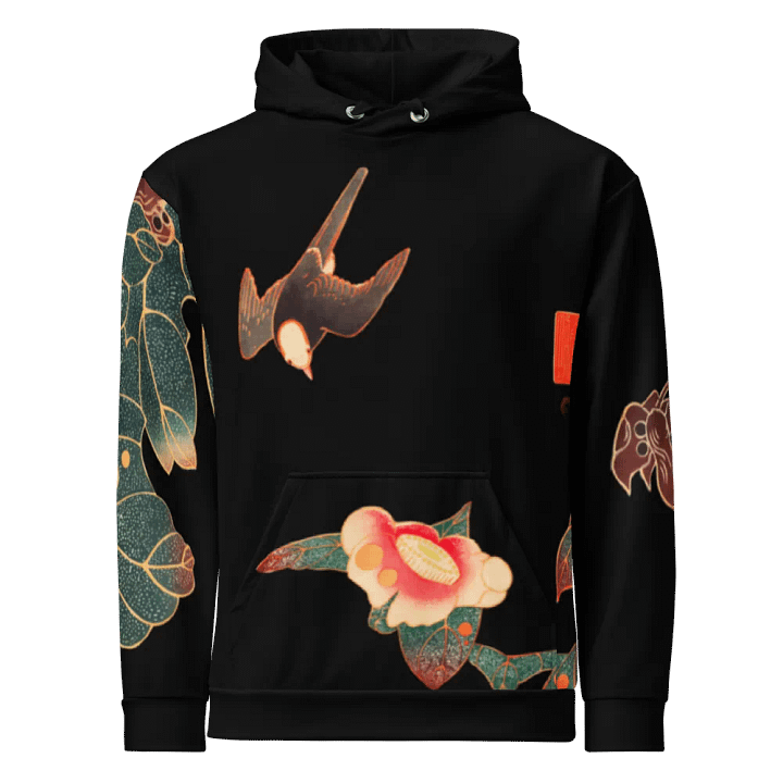 Birds All-Over Print Recycled Unisex Hoodie product image (1)