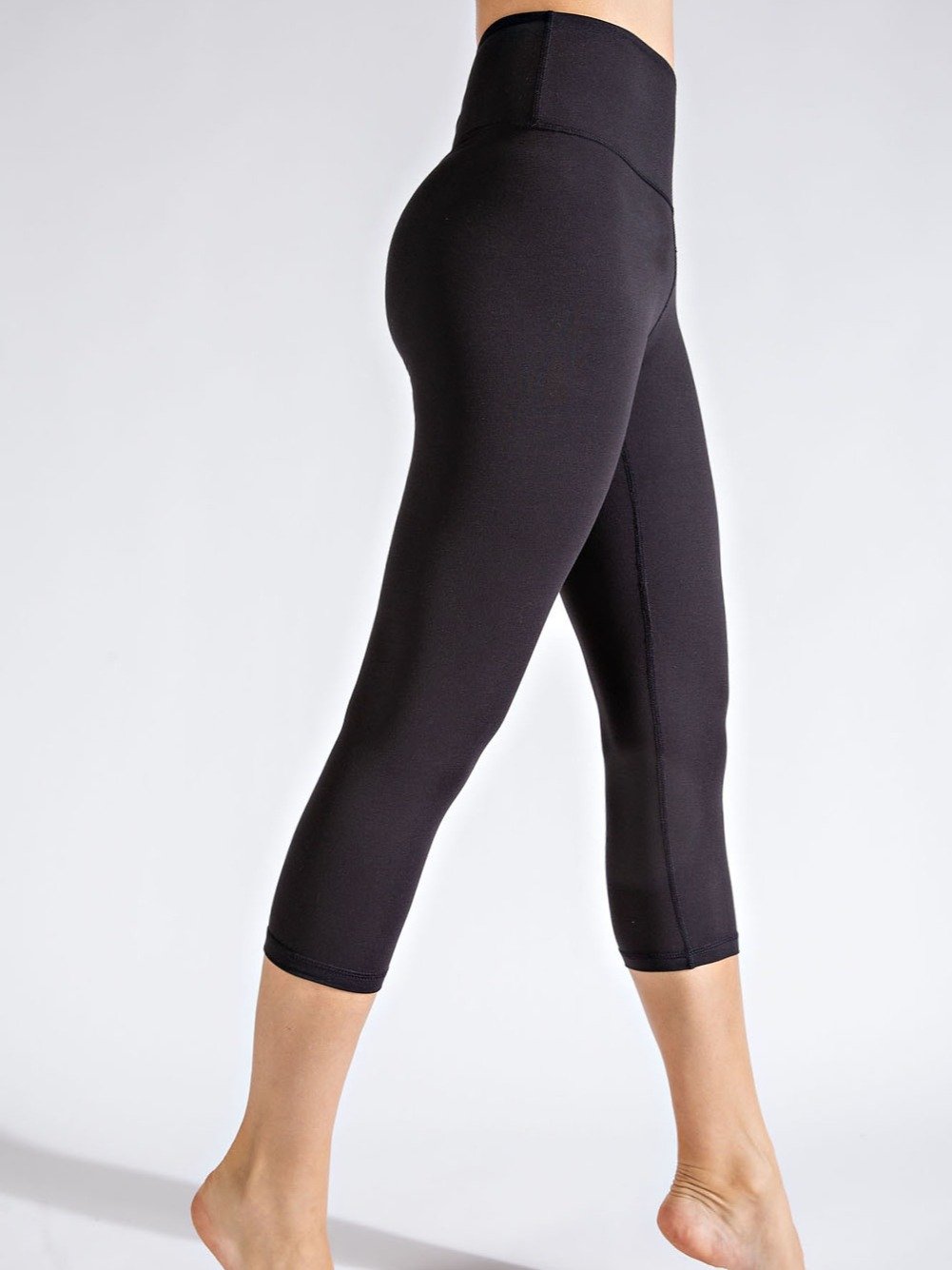 Capri Leggings Womens Wide Waisted Tummy Control Yoga Pants product image (3)
