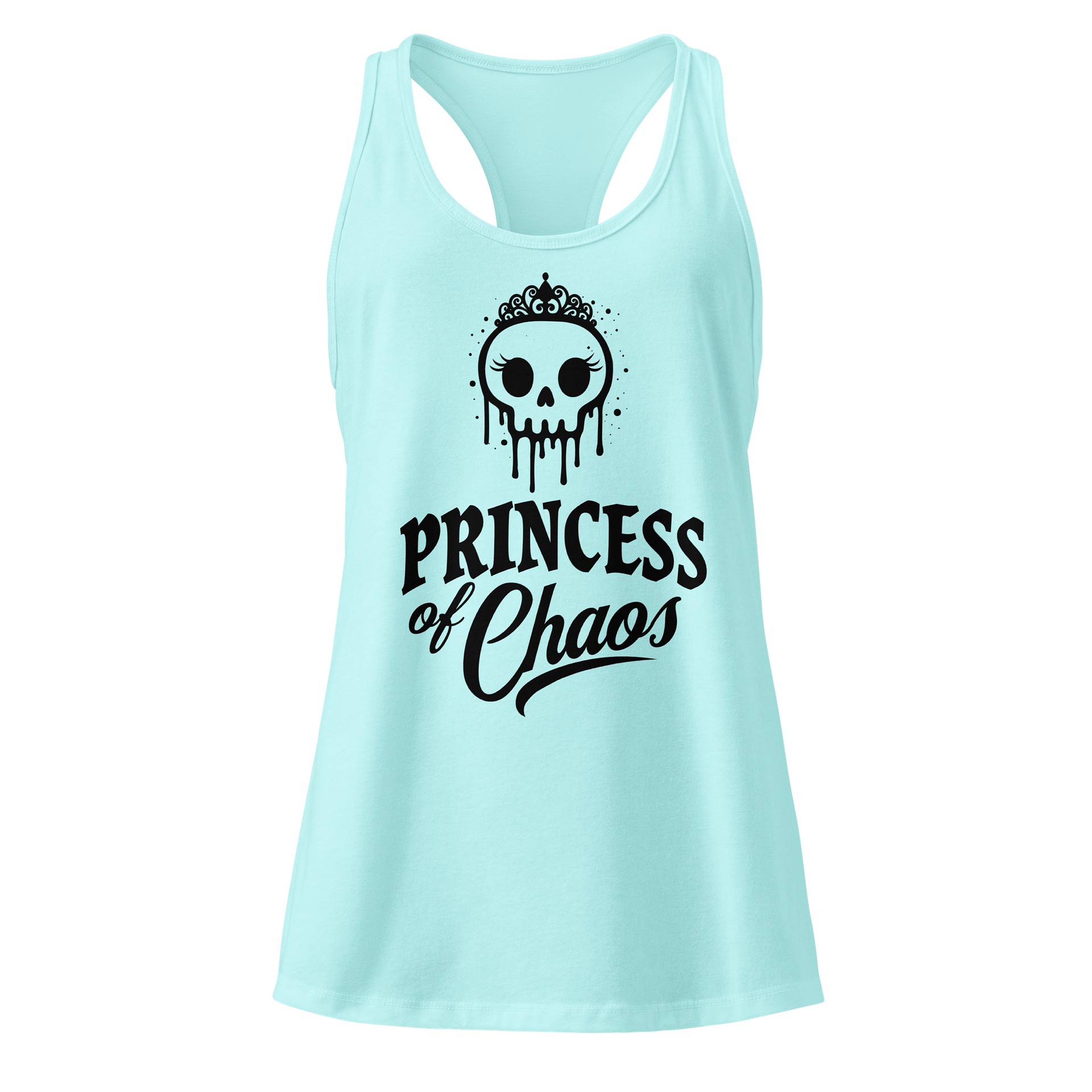 Princess of Chaos Skull Tank - Black Text product image (3)