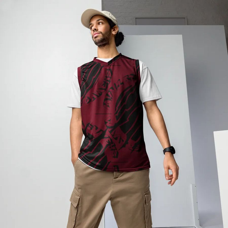 [ ITZJOEL44 ] RED/BLACK Basketball Jersey product image (5)