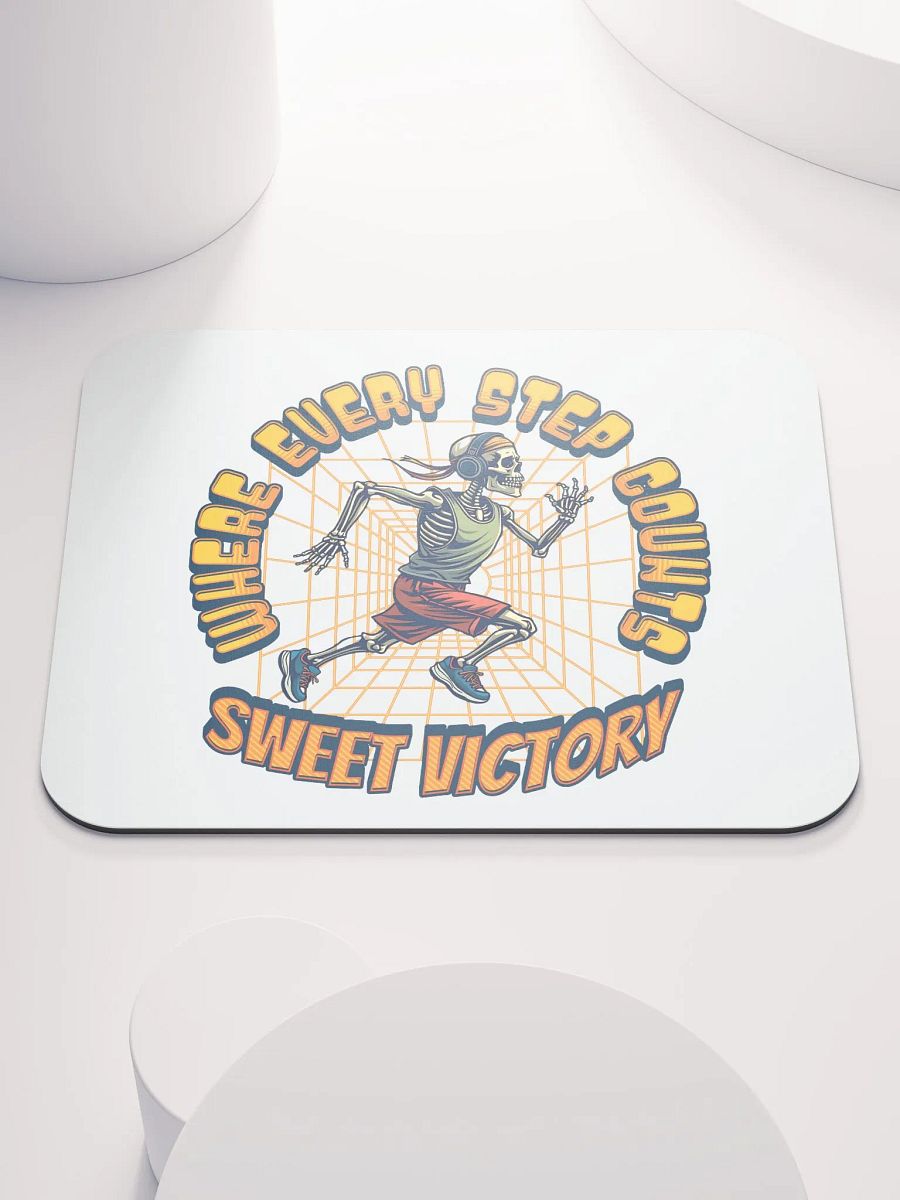 Where Every Step Counts Sweet Victory Runner Skeleton Stride Mouse Pad product image (1)
