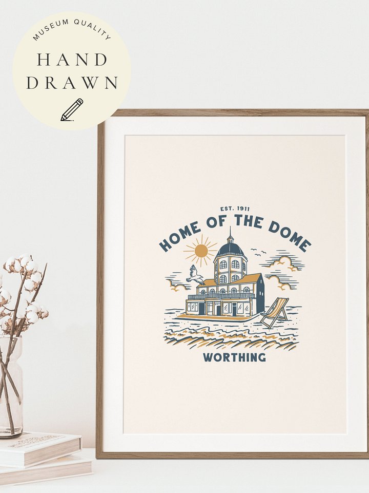 Home of the Dome Print | Hand-Drawn Poster | Worthing, UK product image (37)