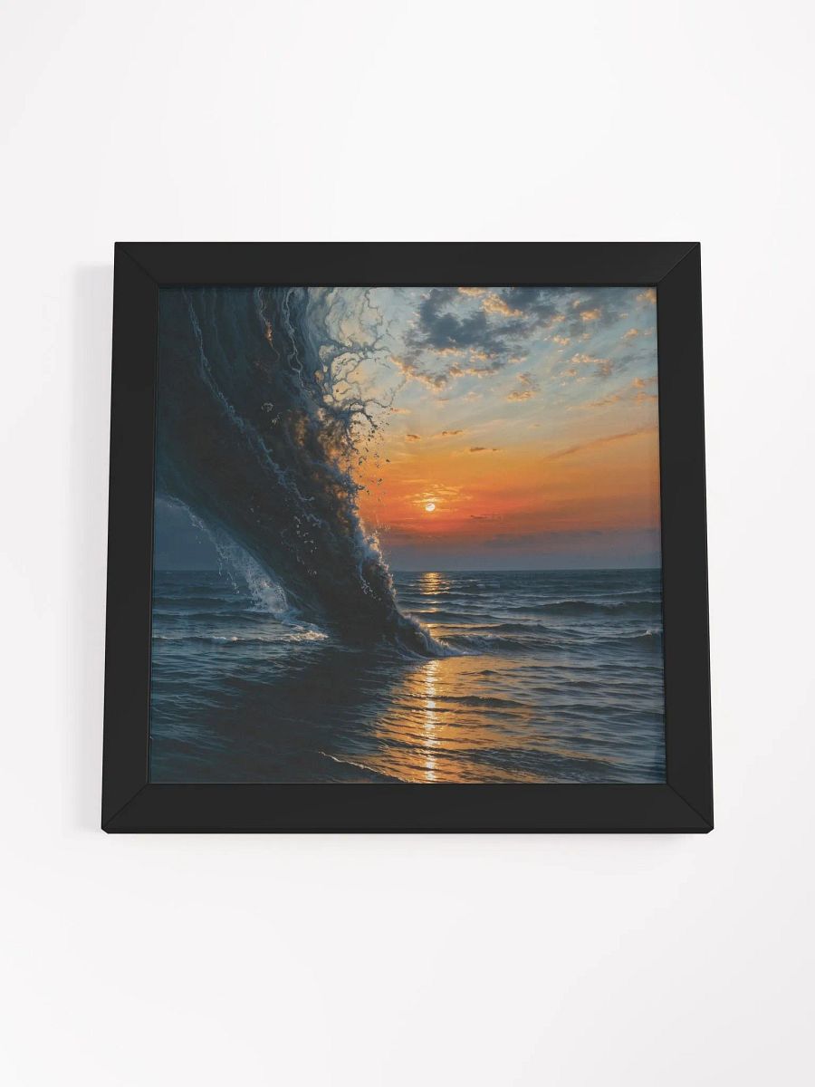 Golden Wave Sunset Framed Print product image (37)