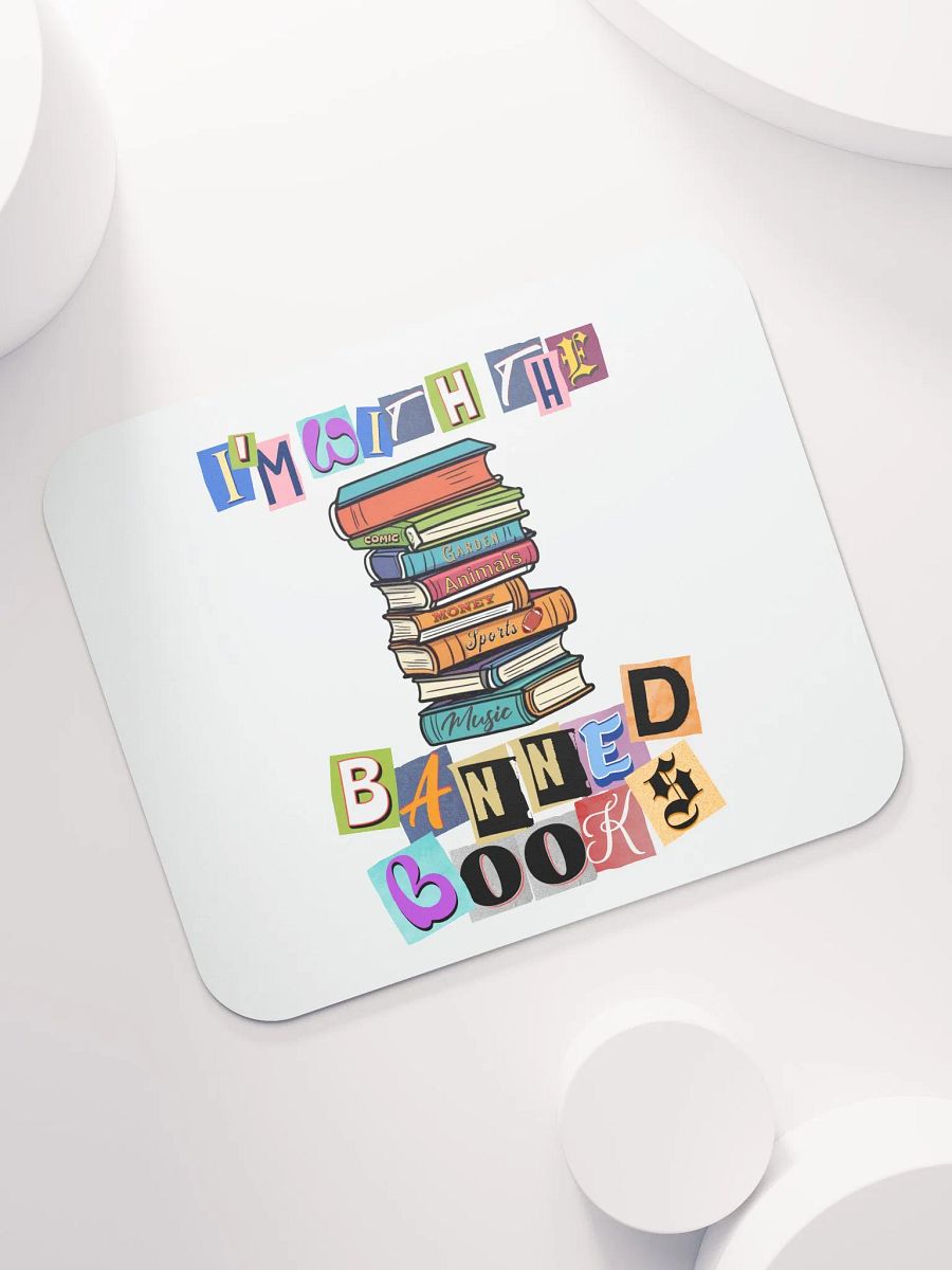 Im With The Banned Books Eclectic Stack Mouse Pad product image (5)