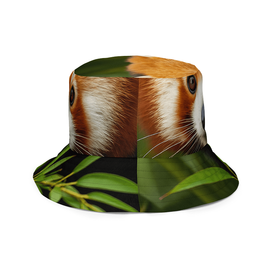 Peekaboo Panda – Red Panda Bucket Hat with Bamboo Jungle Vibes product image (3)