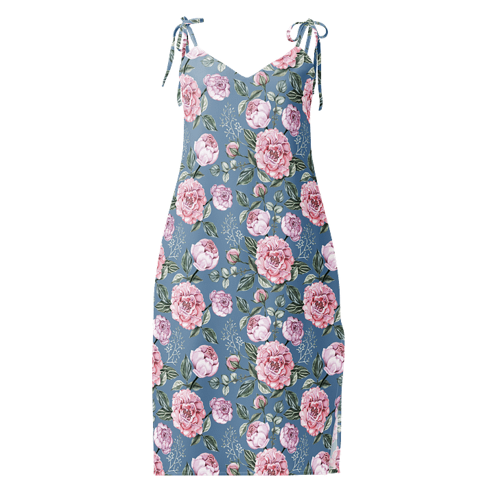 Peony Blue Floral Slip Dress product image (1)