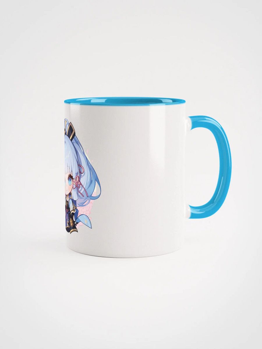 Ayaka Genshin Impact Ceramic Mug – Blue Handle & Interior product image (2)