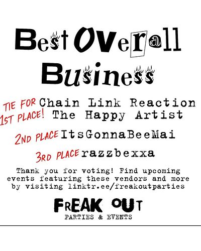 I’m still absolutely in shock and full of gratitude from winning best overall business for Freak Out! 😭😭🥰🥰 @freakoutparties 
...