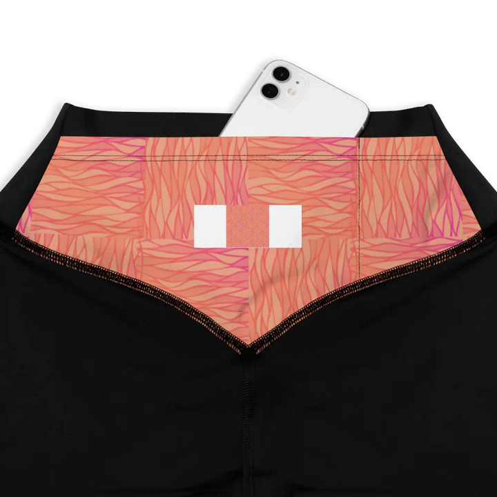 Peach All-Over Print Sports Leggings product image (1)