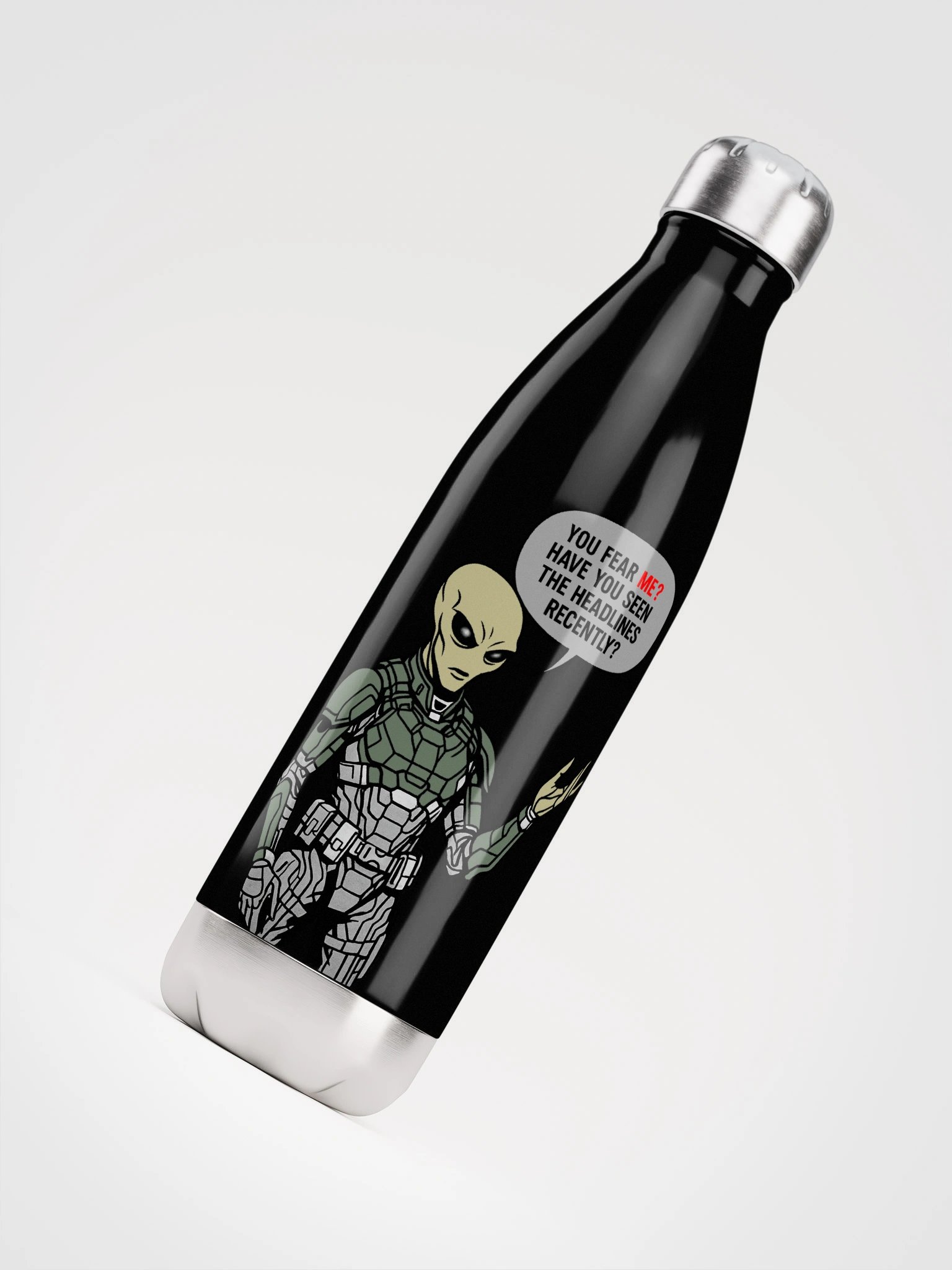 Offended Alien Metal Water Bottle product image (4)