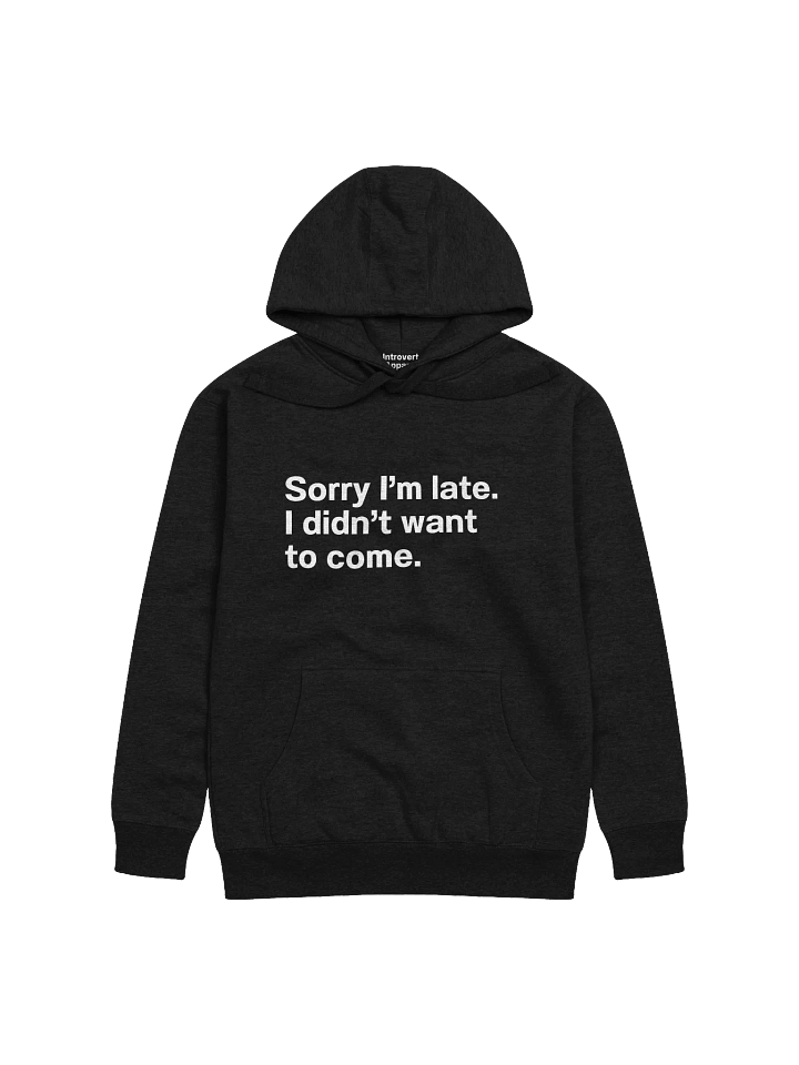 Sorry I'm late. I didn't want to come. Unisex Hoodie product image (8)