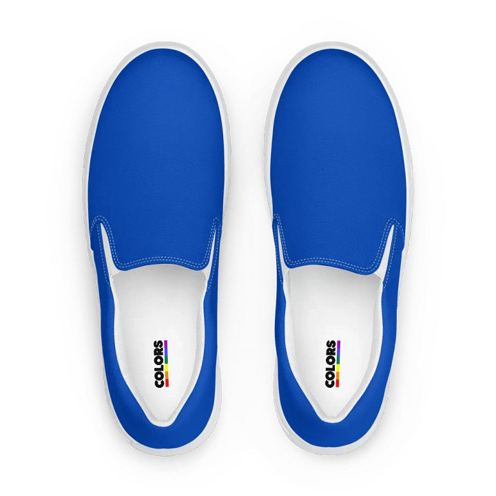 Men's Absolute Blue Slip-On Canvas Shoes product image (2)