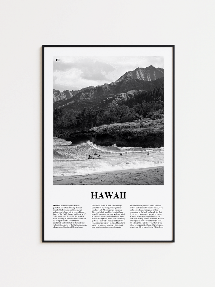 Hawaii 01 Newspaper Poster product image (1)