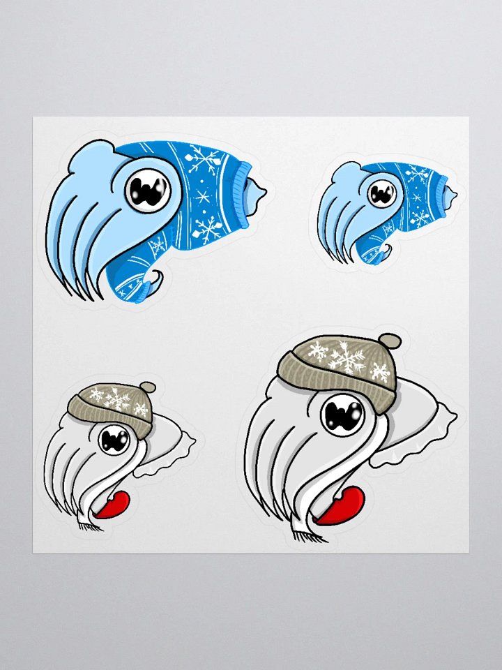 Winter Cuttlefish Stickers product image (1)