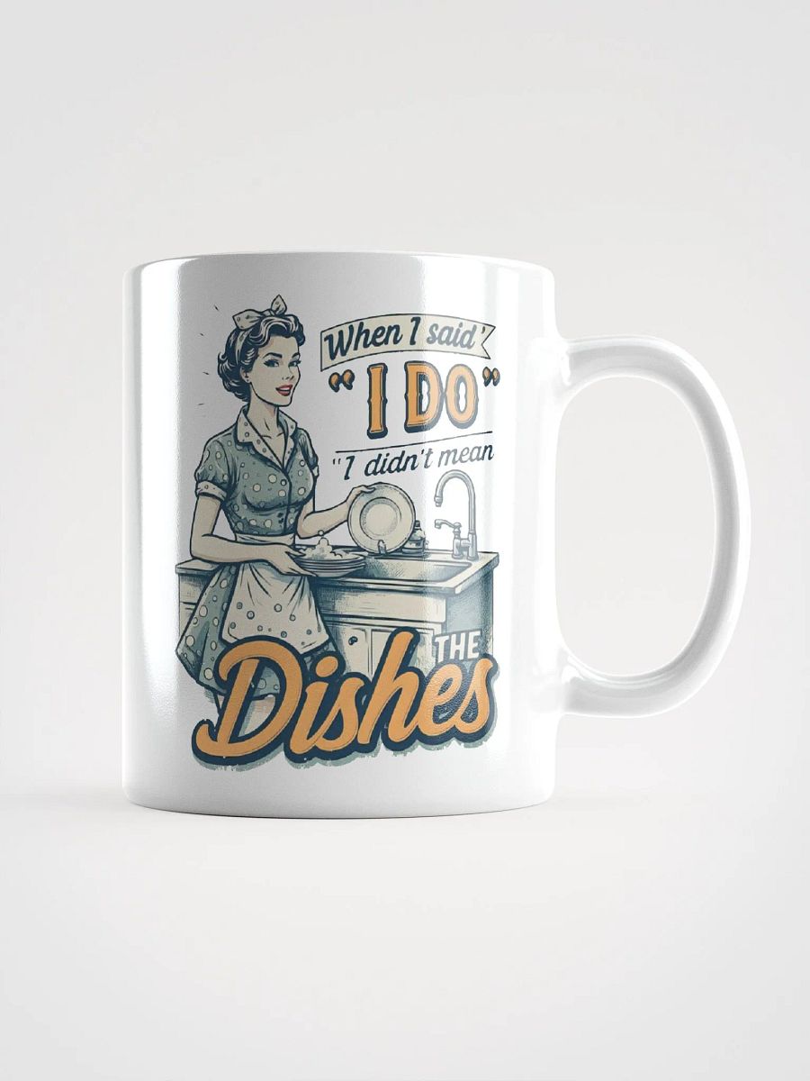Vintage When I Said I Do White Glossy Mug product image (8)