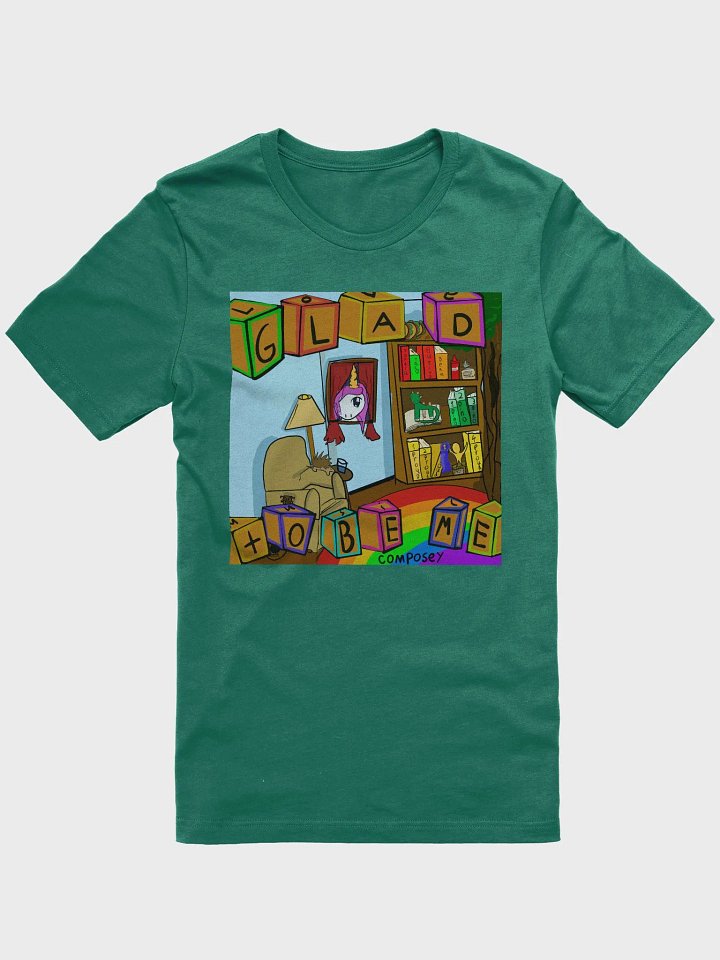 Glad To Be Me green tee product image (1)