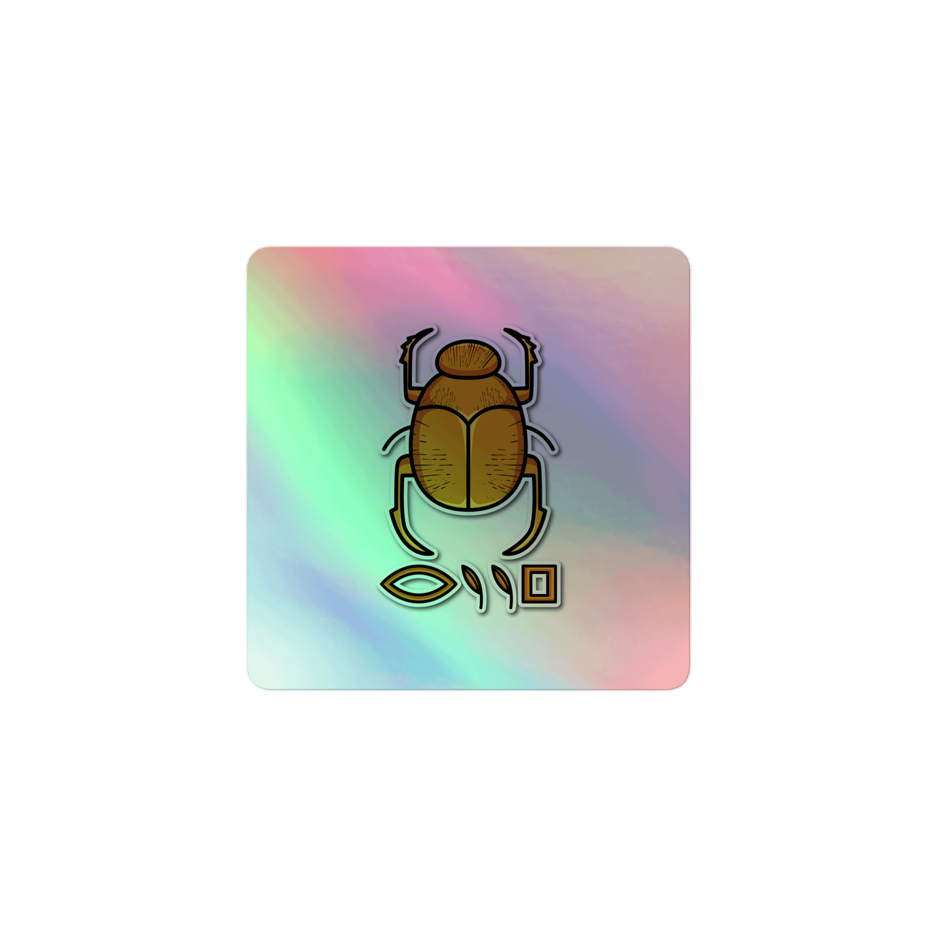 Holographic R.I.P Scarab Beetle Sticker Sheet product image (1)