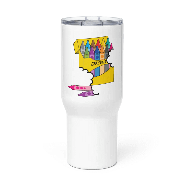 Colorful Crayon Sketch Travel Mug product image (3)