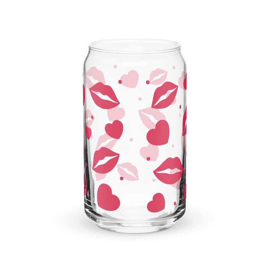Kiss & Love Glass Tumbler with Bamboo Lid and Straw product image (6)