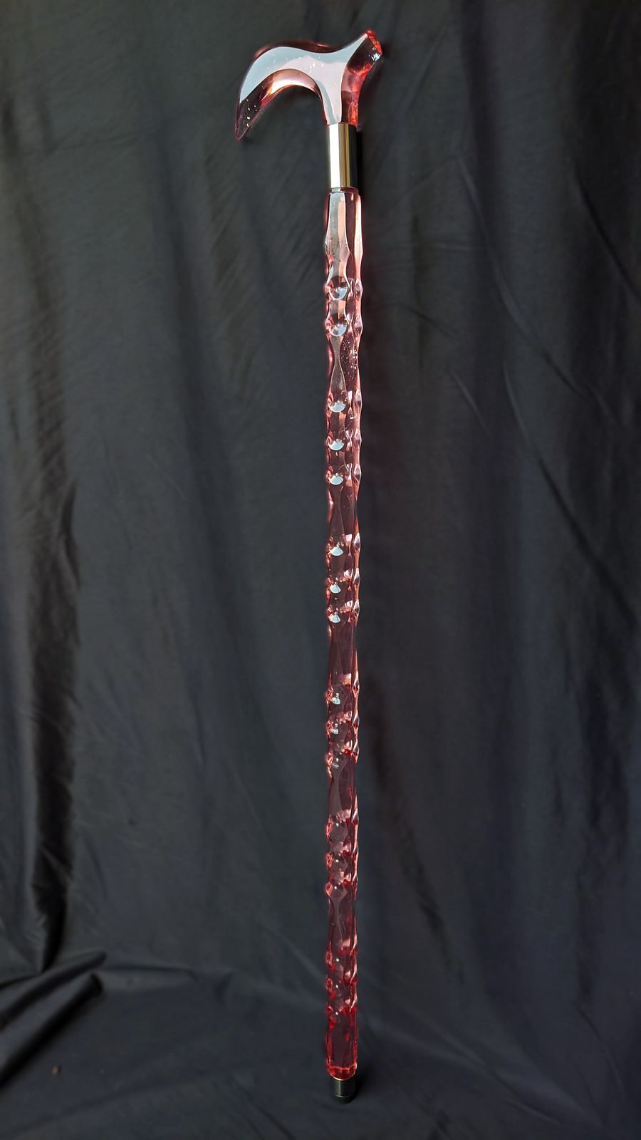Pink Diamond Acrylic Walking Stick for Women | Elegant Crystal Cane for Ladies & Seniors | Custom Size Available | Gift Box Included product image (6)