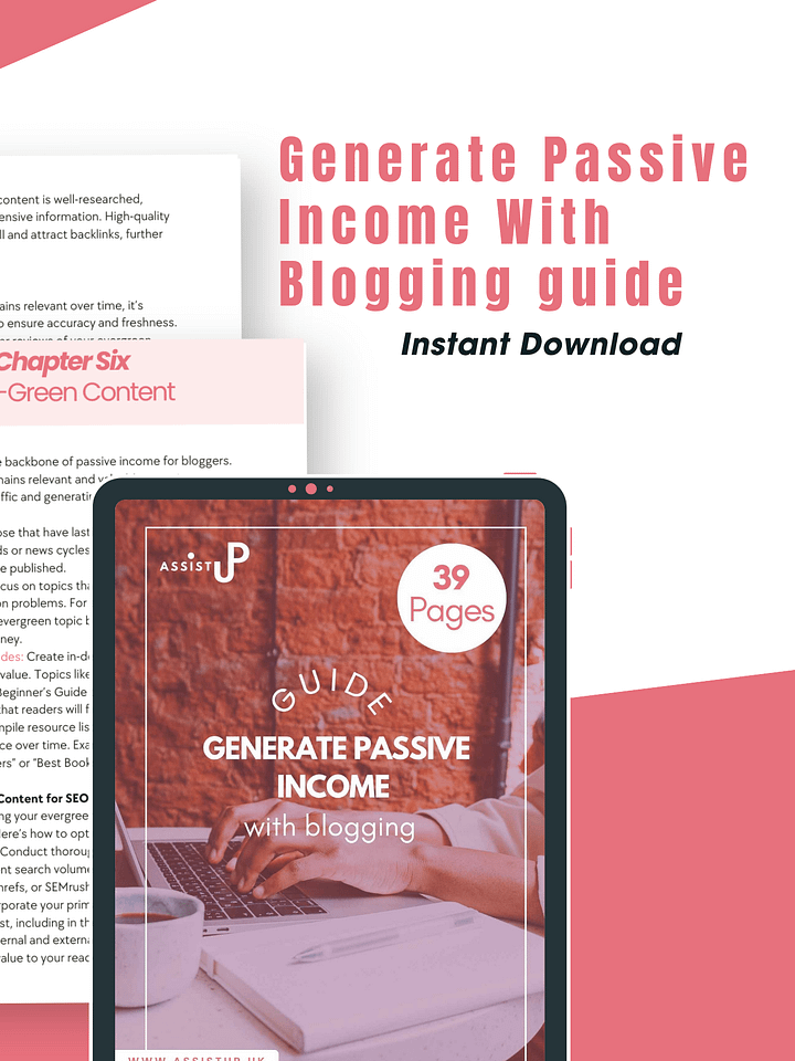 Generate Passive Income With Blogging guide product image (2)