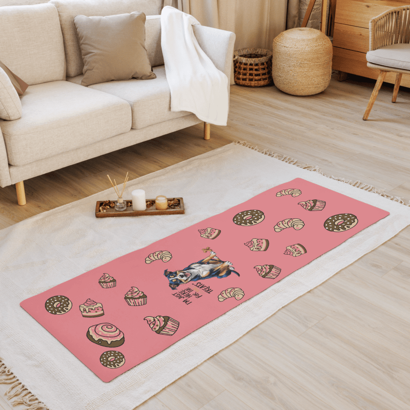 I'M YUST HERE FOR THE TREATS Yoga Mat product image (3)