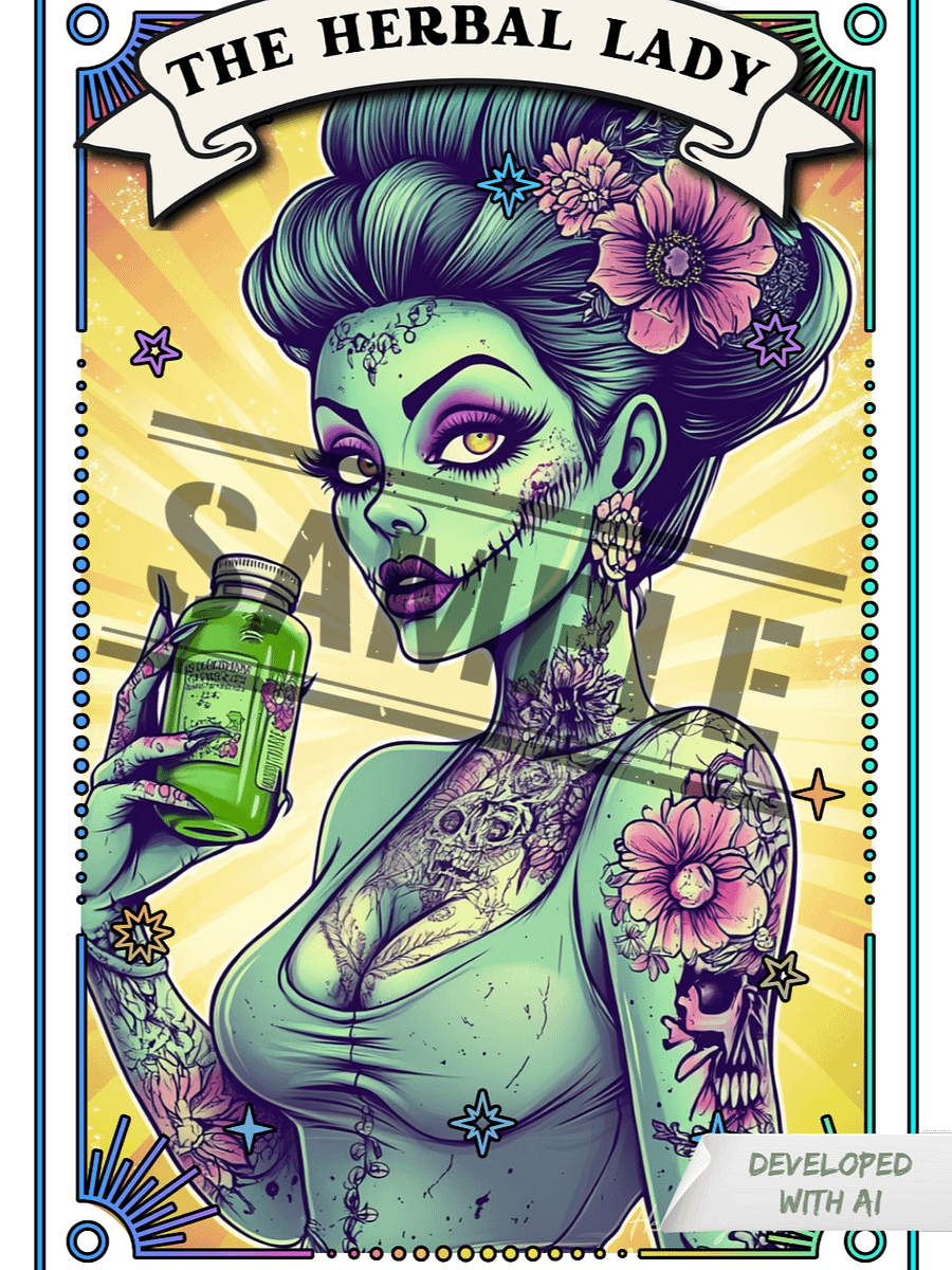 Zombabes: The Herbal Lady Sticker product image (1)