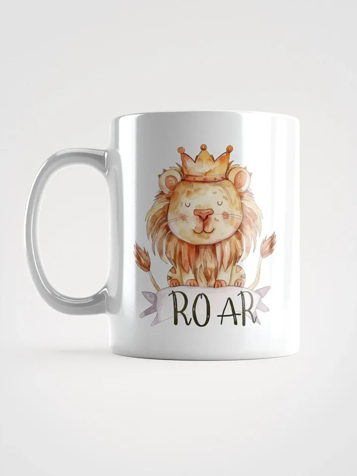 Royal Roar Lion White Glossy Mug product image (1)