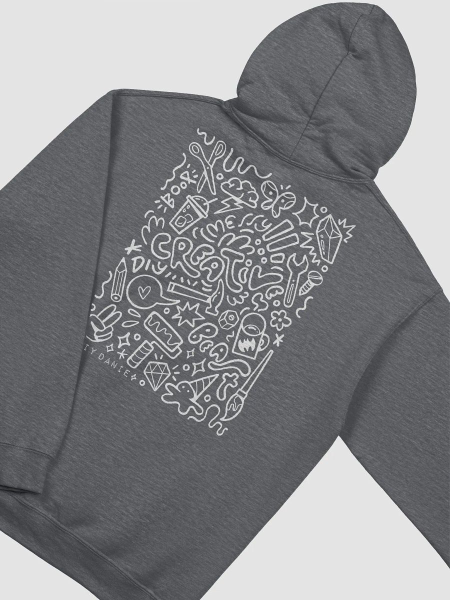 CREATIVE CHAOS HOODIE - White txt product image (1)