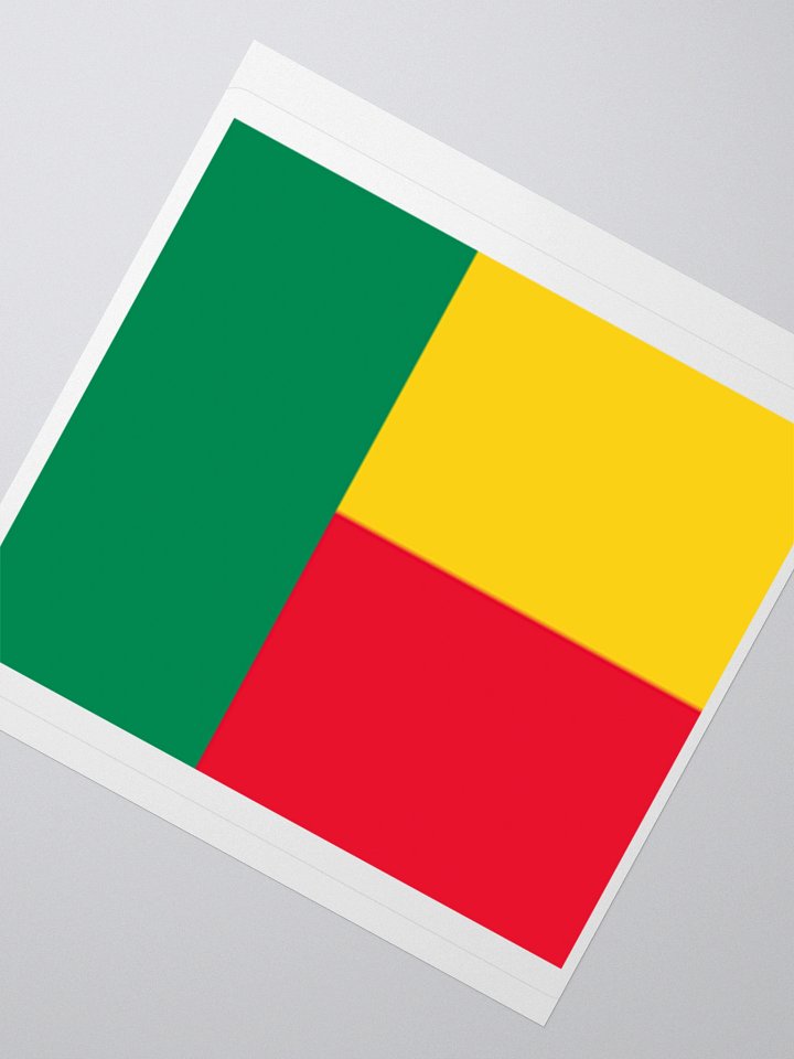 Exclusive Benin Flag Kiss-Cut Stickers - High-Quality Vinyl, Multiple Sizes product image (4)