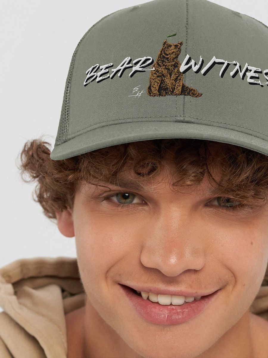 BEAR WITNESS Trucker Hat w/Bear Embroidery product image (8)