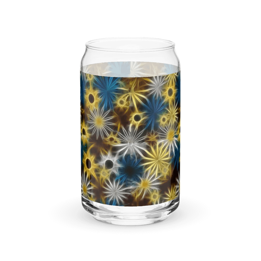 Glowing Daisies Can Shaped Glass product image (2)