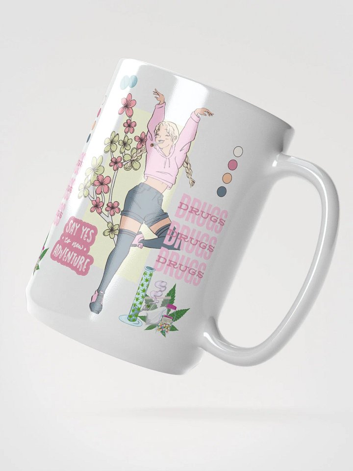 DRUGS DRUGS DRUGS White Glossy Mug product image (2)