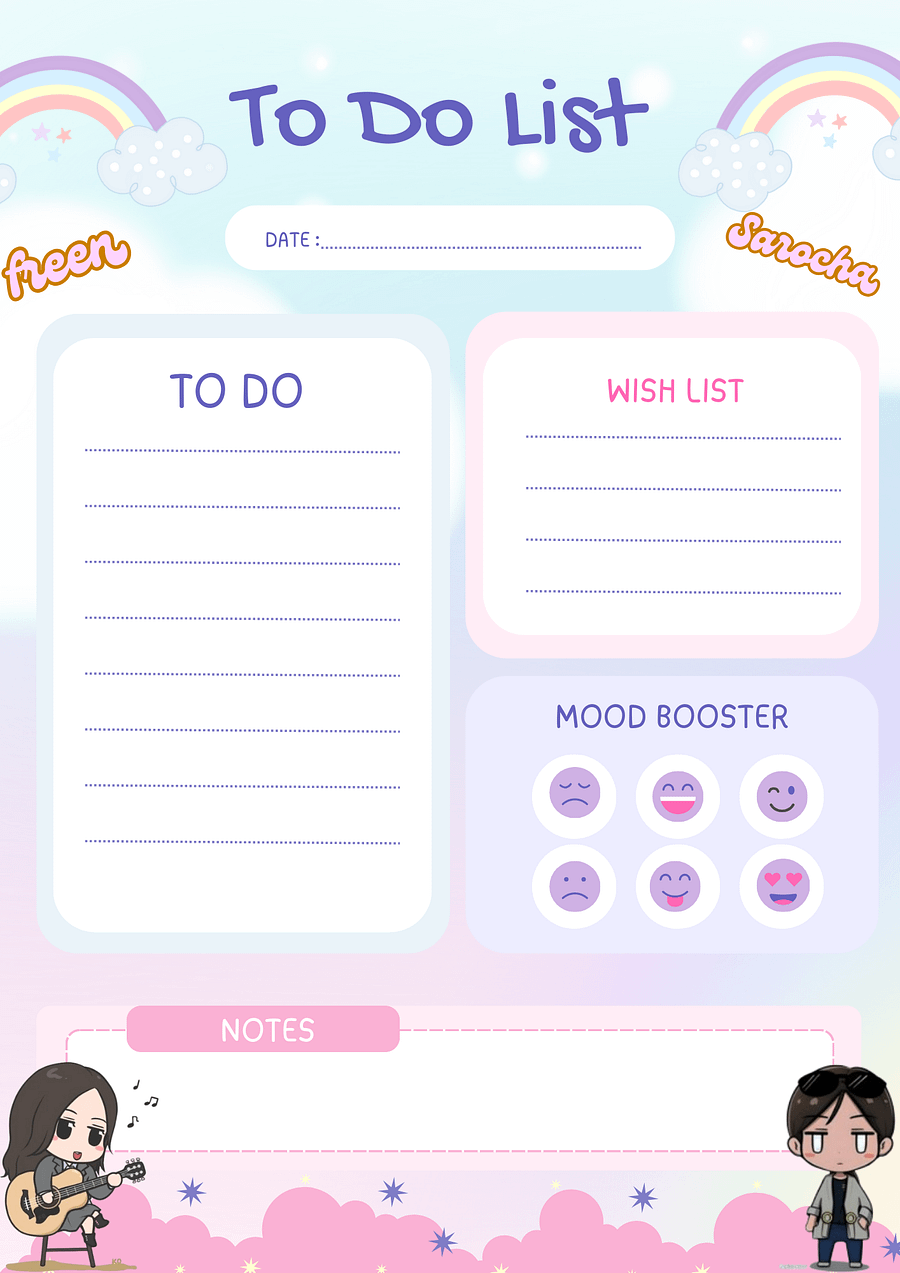 🌟 Freen Sarocha Fan To-Do List 🌟 product image (1)
