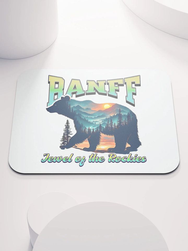 Banff Jewel Of The Rockies Bear Wilderness Mouse Pad product image (2)