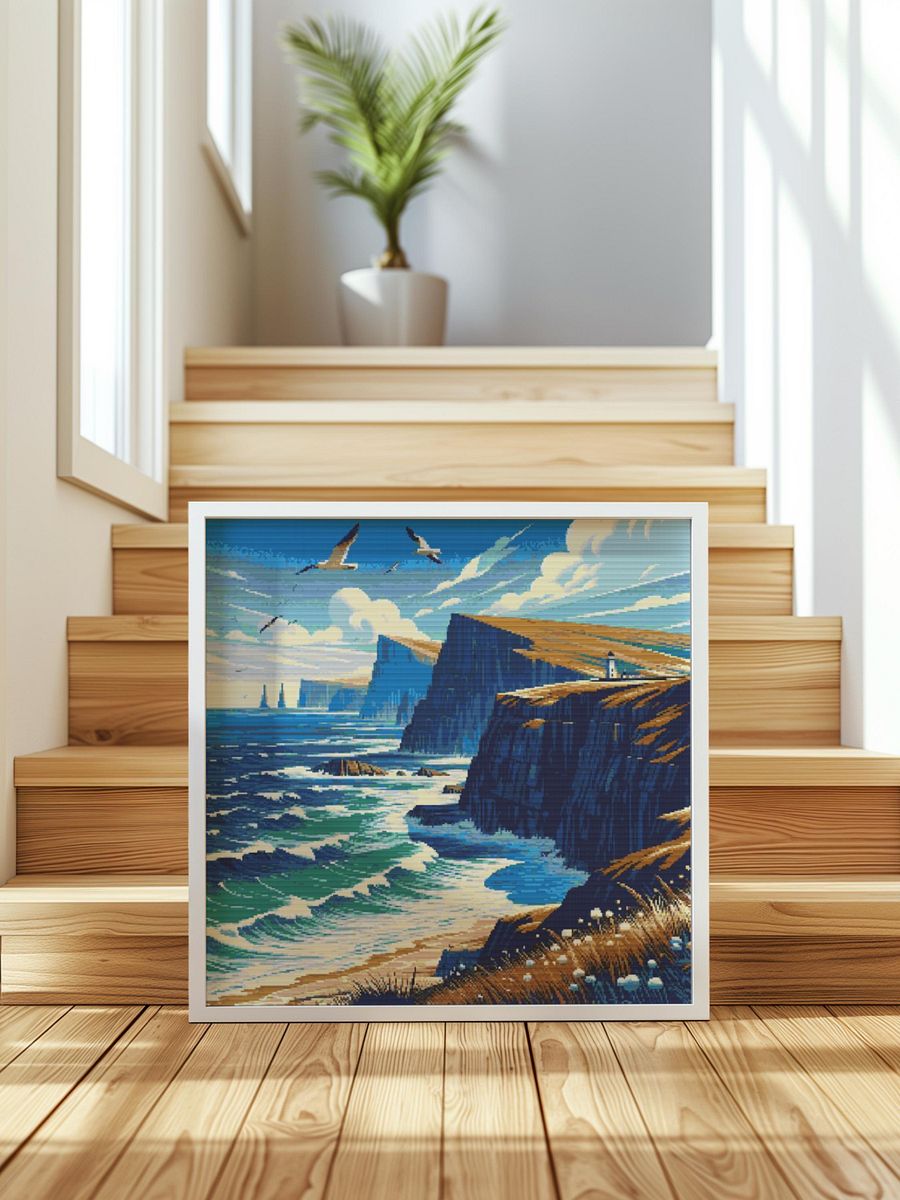 Sea Cliffs Cross Stitch Pattern product image (5)