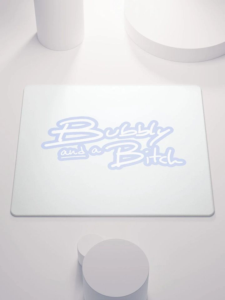 Bubbly and a B*tch (lined design, #BDCAEF) mouse pad product image (1)