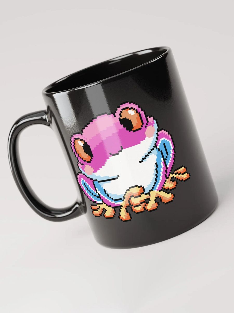Pink Rip the Frog Black Glossy Mug product image (5)