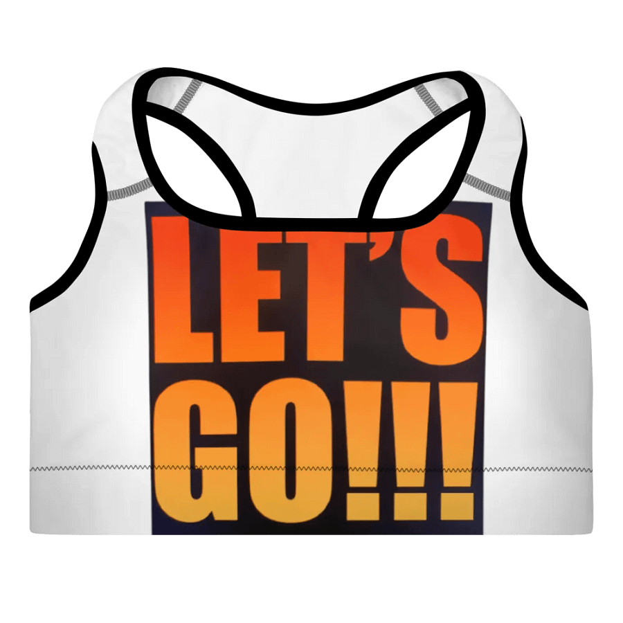 Let's Go! Padded Sports Bra product image (4)