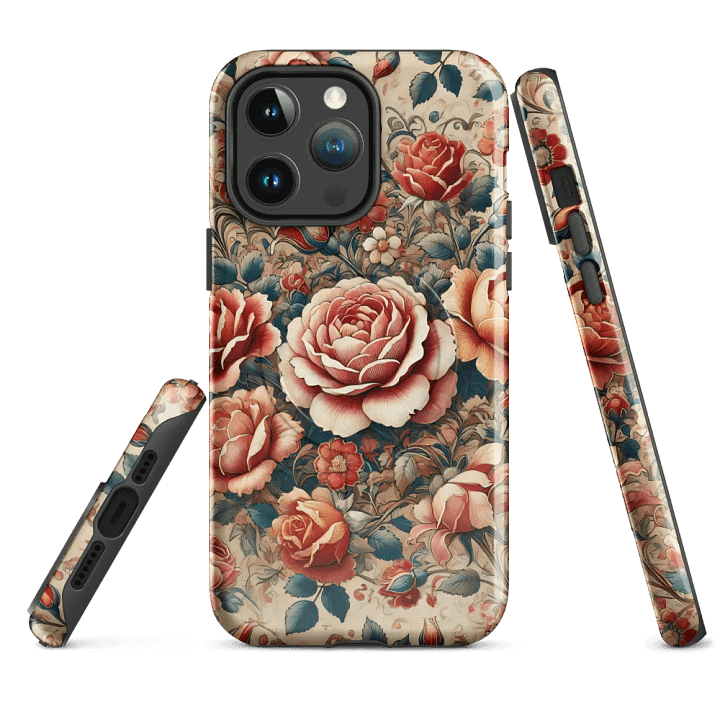 Vintage Rose Garden MagSafe® iPhone® Tough Case - Painting Artwork fit for iPhone 16 15 14 Pro Max product image (4)