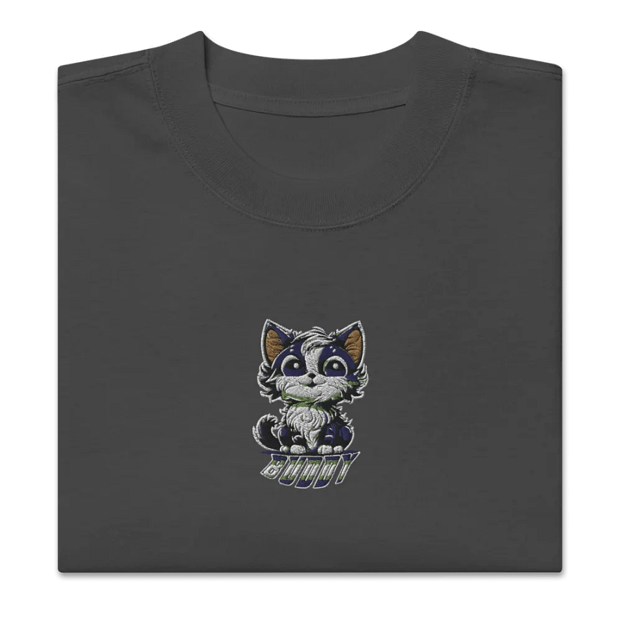 Buddy AS Colour Premium Oversized Faded T-Shirt (EMBRODERED) product image (5)