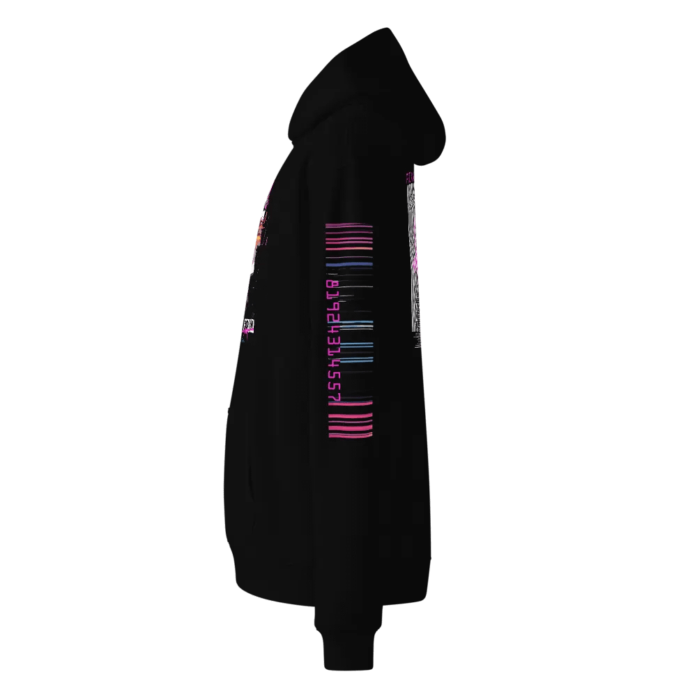 CYBERPUNK GLITCH PUNK UNISEX HOODIE - PRIVACY NOT FOUND, ANARCHIST DYSTOPIAN STREETWEAR product image (4)